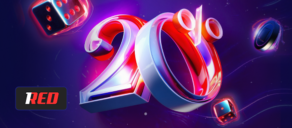 1red bonuses Daily Cashback