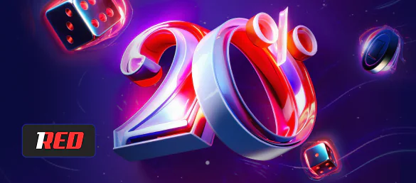 1red bonuses Daily Cashback