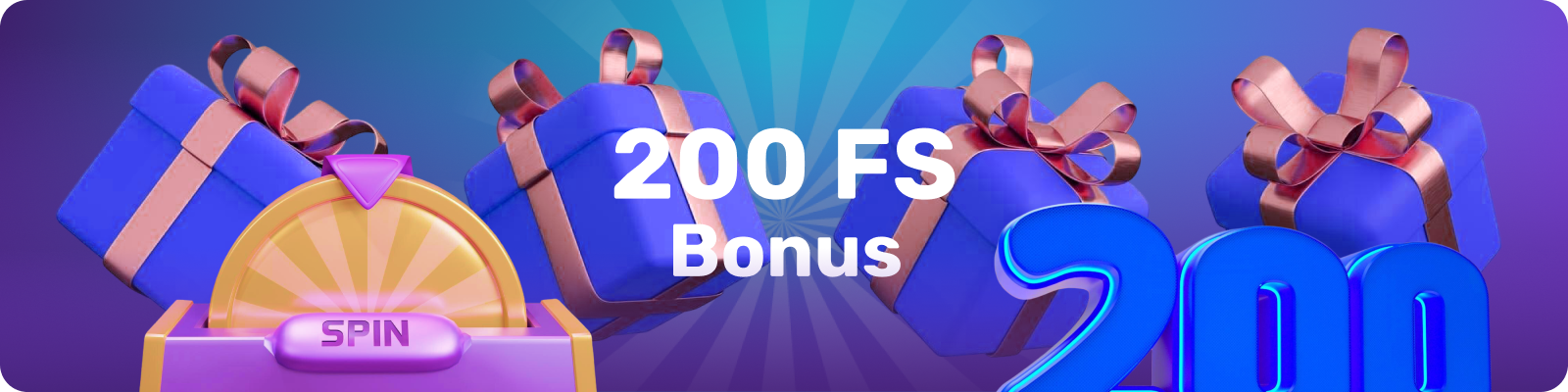 Popular Bonus in the form of 200 free spins at an online casino