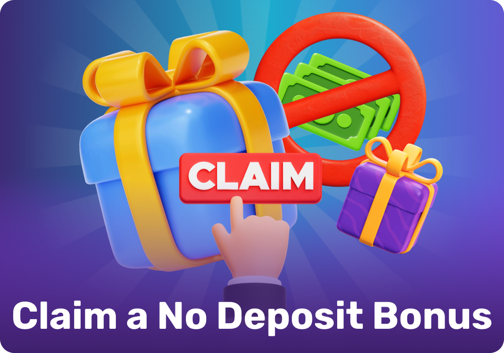 To receive a no-deposit bonus, sign up, verify your account, and meet the casino's requirements