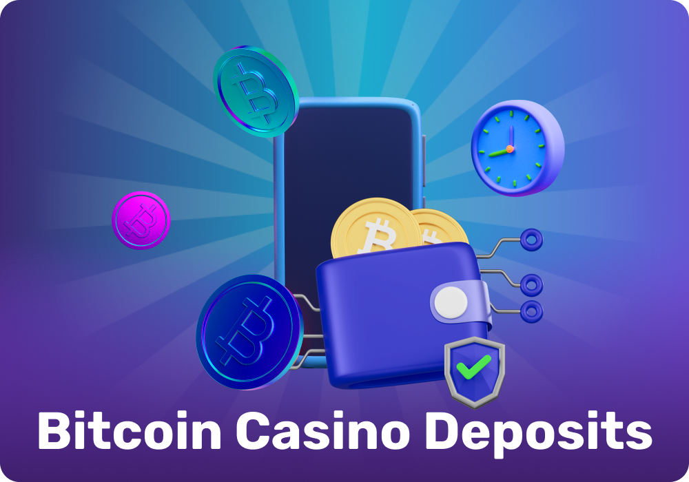 At a Bitcoin casino, deposits are made by transferring BTC to the site's address and are credited after confirmation on the blockchain