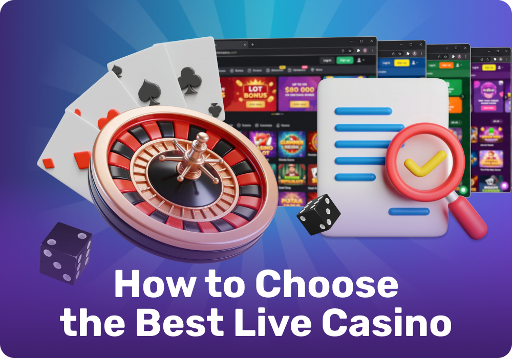 When choosing a live casino, consider its license, security, games, betting limits, stream quality, payouts, and customer support