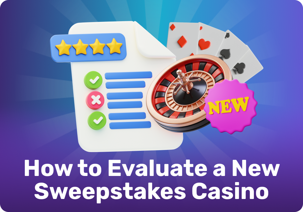 When evaluating a new sweepstakes casino, it's important to check the rules, bonuses, games, mobile access, and how prizes are claimed