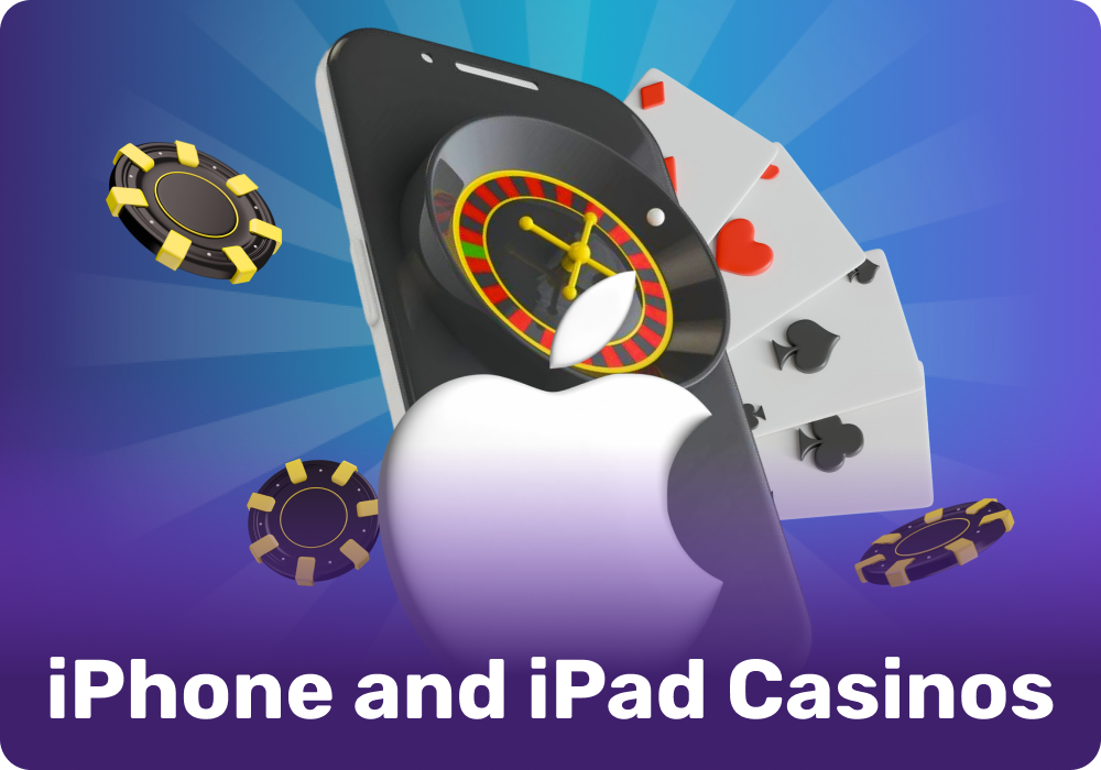 On the iPhone and iPad, you can play casino games using Safari or dedicated apps